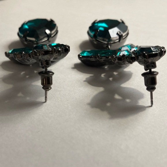 Express Emerald Green Earrings, Express Earrings, Express Jewelry, St. Patrick’s - Picture 10 of 11